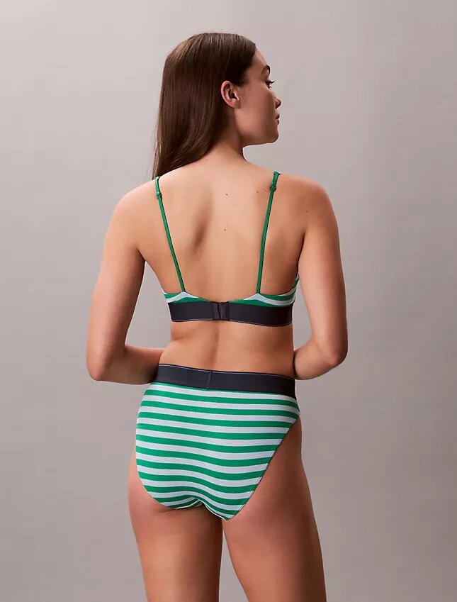 Grafisches Monogram, Microfiber-Stretch, leicht gefüttert, Triangel-Bralette Grafisches Monogram, Microfiber-Stretch, leicht gefüttert, Triangel-Bralette