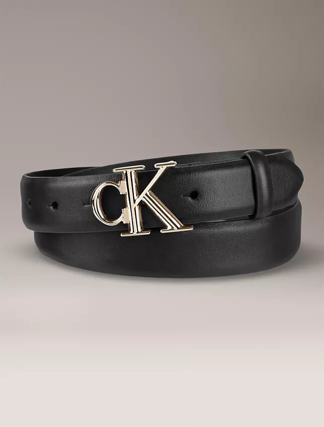 Gürtel mit Monogram-Logo-Plakette Gürtel mit Monogram-Logo-Plakette