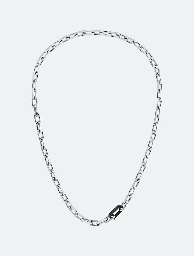 Halskette mit skulpturaler Gliederkette Halskette mit skulpturaler Gliederkette
