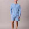 Henley-Schlafshirt aus Waffelpiqué Henley-Schlafshirt aus Waffelpiqué