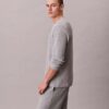 Henley-Schlafshirt aus Waffelpiqué Henley-Schlafshirt aus Waffelpiqué