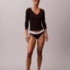 Henley-T-Shirt aus Cotton Stretch-Rippstrick