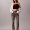 High-Waist-Jeans mit geradem Bein High-Waist-Jeans mit geradem Bein