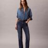 High-Waist-Jeans mit geradem Bein High-Waist-Jeans mit geradem Bein