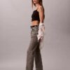 High-Waist-Jeans mit geradem Bein High-Waist-Jeans mit geradem Bein