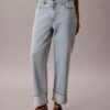 High-Waist-Jeans mit geradem Bein High-Waist-Jeans mit geradem Bein