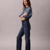 High-Waist-Jeans mit geradem Bein High-Waist-Jeans mit geradem Bein