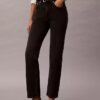 High-Waist-Jeans mit geradem Bein High-Waist-Jeans mit geradem Bein
