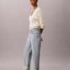 High-Waist-Jeans mit geradem Bein High-Waist-Jeans mit geradem Bein
