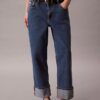 High-Waist-Jeans mit geradem Bein High-Waist-Jeans mit geradem Bein