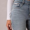 High-Waist-Jeans mit geradem Bein