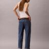High-Waist-Jeans mit geradem Bein High-Waist-Jeans mit geradem Bein