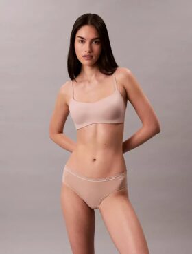 Hipster aus Stretch-Microfiber mit Spitze