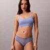 Hipster aus Stretch-Microfiber mit Spitze