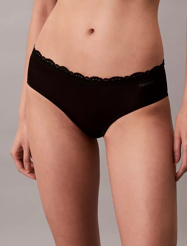 Hipster aus Stretch-Microfiber mit Spitze Hipster aus Stretch-Microfiber mit Spitze