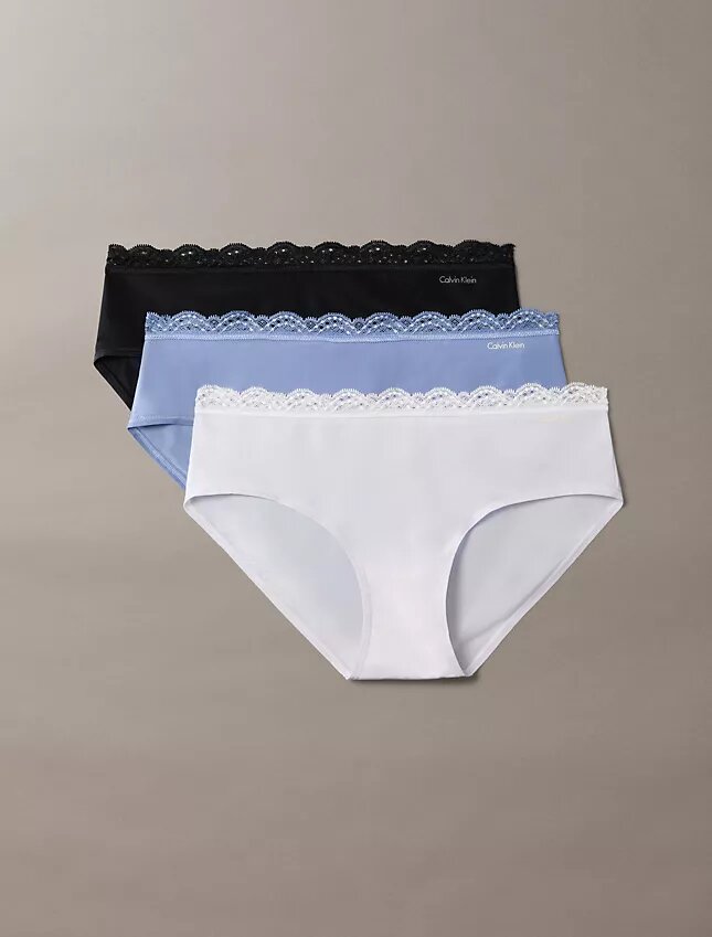 Hipster aus Stretch-Microfiber mit Spitze im 3er-Pack Hipster aus Stretch-Microfiber mit Spitze im 3er-Pack