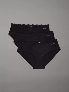 Hipster aus Stretch-Microfiber mit Spitze im 3er-Pack