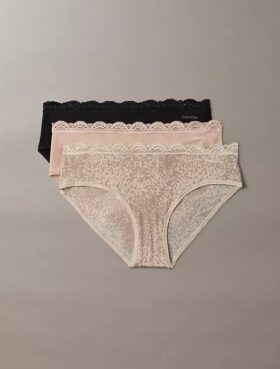 Hipster aus Stretch-Microfiber mit Spitze im 3er-Pack