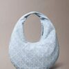 Hobo-Tasche aus Denim mit durchgängigem Emblem-Logo Hobo-Tasche aus Denim mit durchgängigem Emblem-Logo