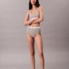 Hoch geschnittener Slip aus Cotton Stretch-Rippstoff