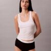 Hoch geschnittener Slip aus Cotton Stretch-Rippstoff