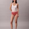 Hoch geschnittener Slip aus Cotton Stretch-Rippstoff