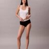 Hoch geschnittener Slip aus Cotton Stretch-Rippstoff
