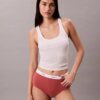 Hoch geschnittener Slip aus Cotton Stretch-Rippstoff