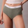 Hoch geschnittener Slip aus Cotton Stretch-Rippstoff Hoch geschnittener Slip aus Cotton Stretch-Rippstoff
