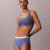 Hoch geschnittener Slip aus Cotton Stretch-Rippstoff