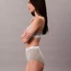 Hoch geschnittener Slip aus Cotton Stretch-Rippstoff
