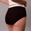 Hoch geschnittener Slip aus Cotton Stretch-Rippstoff