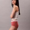 Hoch geschnittener Slip aus Cotton Stretch-Rippstoff