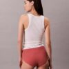 Hoch geschnittener Slip aus Cotton Stretch-Rippstoff