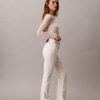 Hoch taillierte Flared-Jeans Hoch taillierte Flared-Jeans