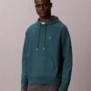 Hochwertiger, lockerer Monogram-Fleece-Hoodie aus Frottee