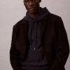 Hochwertiger, lockerer Monogram-Fleece-Hoodie aus Frottee