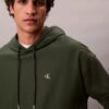 Hochwertiger, lockerer Monogram-Fleece-Hoodie aus Frottee