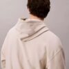 Hochwertiger, lockerer Monogram-Fleece-Hoodie aus Frottee Hochwertiger, lockerer Monogram-Fleece-Hoodie aus Frottee