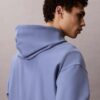 Hochwertiger, lockerer Monogram-Fleece-Hoodie aus Frottee Hochwertiger, lockerer Monogram-Fleece-Hoodie aus Frottee