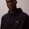 Hochwertiger, lockerer Monogram-Fleece-Hoodie aus Frottee