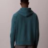 Hochwertiger, lockerer Monogram-Fleece-Hoodie aus Frottee