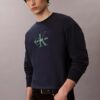 Hochwertiges Frottee-Sweatshirt mit Monogram-Logo