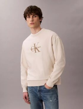 Hochwertiges Frottee-Sweatshirt mit Monogram-Logo