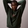 Hochwertiges Frottee-Sweatshirt mit Monogram-Logo