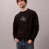 Hochwertiges Frottee-Sweatshirt mit Monogram-Logo