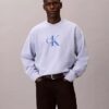Hochwertiges Frottee-Sweatshirt mit Monogram-Logo und lockerer Passform