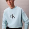 Hochwertiges Frottee-Sweatshirt mit Monogram-Logo und lockerer Passform