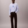 Hochwertiges Frottee-Sweatshirt mit Monogram-Logo und lockerer Passform