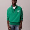 Hochwertiges Sweatshirt aus Fleece mit lockerem Schnitt und Viertelreißverschluss